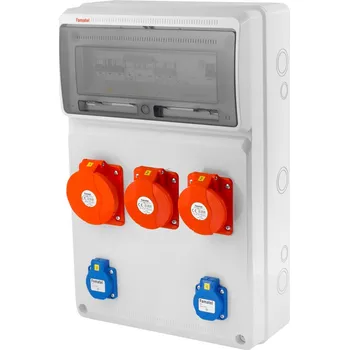 modulární přístroj a rozvaděč v688 - ZSF20201000.1 /3952 Zásuvková skříň IP44 jištěná s chráničem 63/4/003