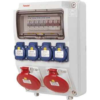 modulární přístroj a rozvaděč v1125 - ZSF40002000.0 /3958 Zásuvková skříň IP44 jištěná bez chrániče