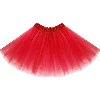 Karnevalový doplněk Tylová tutu sukně červená 40 cm Barva tylové tutu sukně: červená