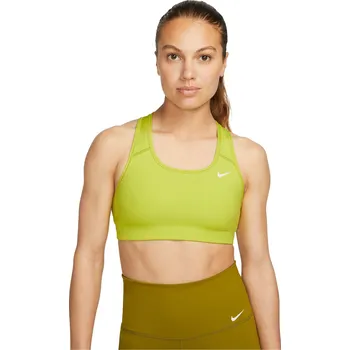Podprsenka Dámská sportovní podprsenka bez výztuže Nike W NK DF SWSH NONPDED BRA W zelená BV3630-308 - S | UK 14 | US 15