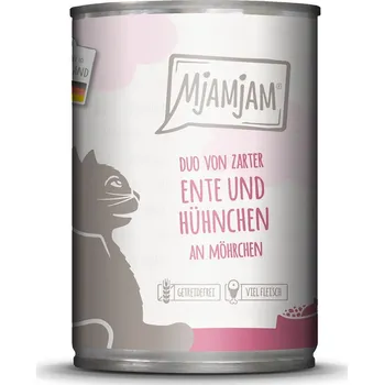Krmivo pro kočku MjAMjAM DUO kachna a kuře na mrkvičce 6 × 400 g