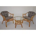 Ratanová sedací souprava Subaliu Šedý melír