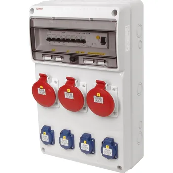 modulární přístroj a rozvaděč v673-6kA - ZSF40003000.1 /3952 Zásuvková skříň IP44 jištěná s chráničem 63/4/003