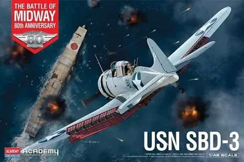 Plastikový model Academy USN SBD-3 The Battle of Midway 1:48