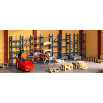 Modelářství AUHAGEN 41660 H0 Stavebnice - regály a palety AU41660