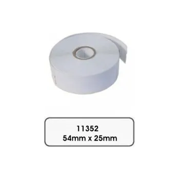 Kotouček do pokladny a tiskárny štítků Kompatibilní papírové štítky pro Dymo 11352, 54mm x 25mm, 500ks, bulk