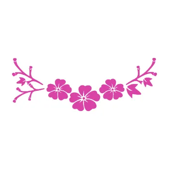 Samolepící dekorace Květina dekor 044 levá (16 - růžová) SAMOLEPKA NA AUTO, NÁLEPKA, FÓLIE, POLEP, TUNING, VLASTNÍ TEXT, TISK, AUTOSAMOLEPKY.cz, POLEPY, OBRÁZEK, LOGO, 3D STICKERS