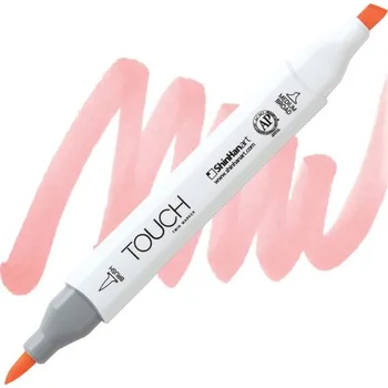 Lihová fixa TOUCH oboustranná Brush & Chisel, R140 Light orange