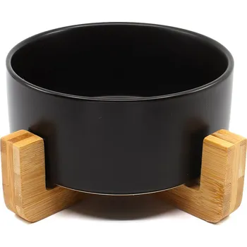 Miska pro psa Vsepropejska Tabby keramická miska pro psa či kočku Barva: Černá, Rozměr (cm): 12