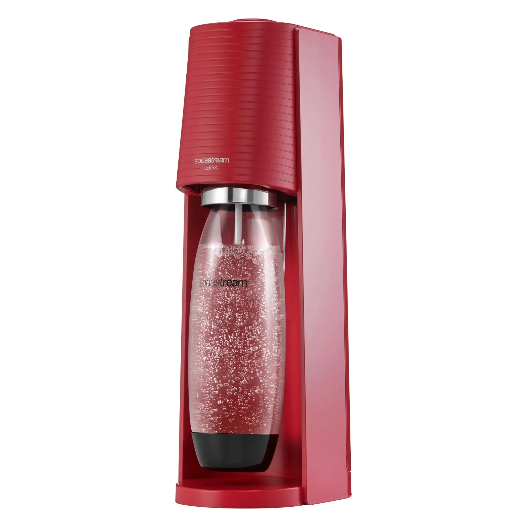 Fotografie 2 - Výrobník sody SodaStream Terra červený + 1 lahev