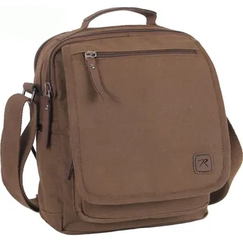 Taška přes rameno EVERYDAY WORK plátěná HNĚDÁ