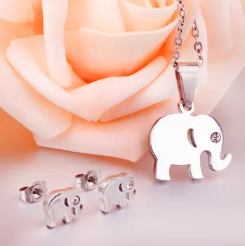 Souprava šperků B-TOP Souprava z nerezové oceli ve tvaru Slona