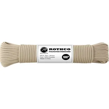 Sport Šňůra PARACORD polyester 550LB 30m 4mm TAN