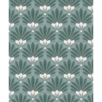 Tapeta Zelená vliesová tapeta Art Deco, M53304, Elegance, Ugepa