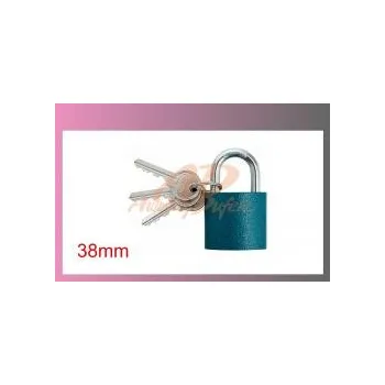 Visací zámek zámek visací litinový-modrý 38mm