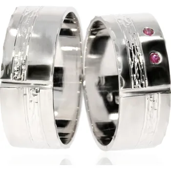 Prsten Zlatnictví Helios Zlaté snubní prsteny L-276 Kameny: Se Zirkony