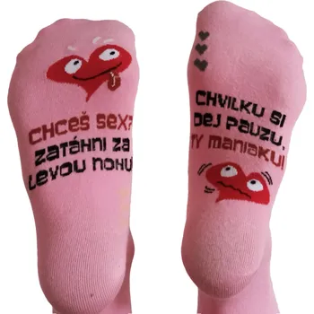 Pánské ponožky Veselé ponožky - Chceš sex? 35-38