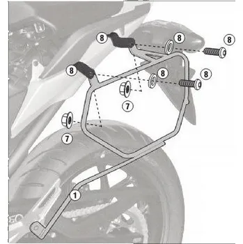 Zavazadlo na motocykl KAPPA 1111KITK montážní kit HONDA NC 700 X / 750 X / 750 X DCT (12-15)