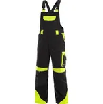 Kalhoty pánské montérkové s náprsenkou CXS-SIRIUS BRIGHTON, černo-žluté, vel. 60, CANIS