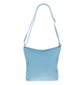 Kabelka NovaKabelka.cz Kožená italská crossbody kabelka Ebe Blu Chiaro