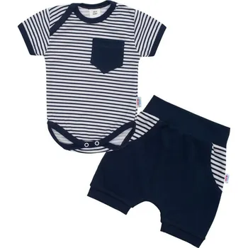 Kojenecká souprava 2-dílná letní bavlněná souprava New Baby Perfect Summer modrá 62 (3-6m)
