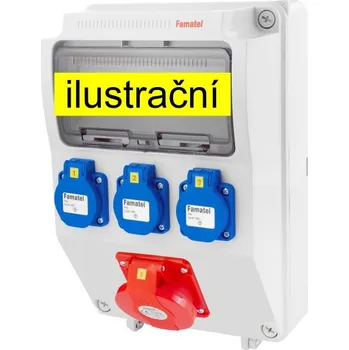 modulární přístroj a rozvaděč v214-6kA - ZSF30001000.0 /3958 Zásuvková skříň IP44 jištěná bez chrániče