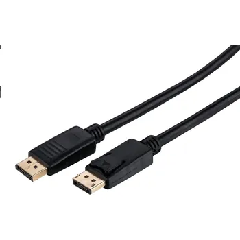 Kabel do PC C-TECH kabel DisplayPort 1.2, 4K@60Hz, M/M, 1m