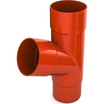 okap BRYZA Odbočka svodu plastová Ø 90 mm, Cihlově červená RAL 8004
