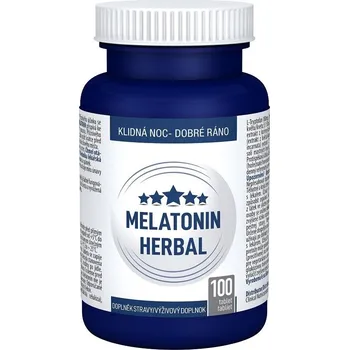 Přípravek na podporu paměti a spánku Clinical Melatonin Herbal tbl.100