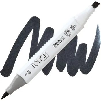 Lihová fixa TOUCH oboustranná Brush & Chisel, 120 Black