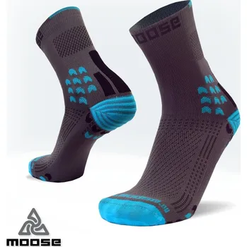 Pánské ponožky TRAIL kompresní běžecké ponožky Moose modrá L