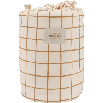 mantinel do postýlky Malomi Kids Béžový bavlněný mantinel do postýlky Camel 210 cm