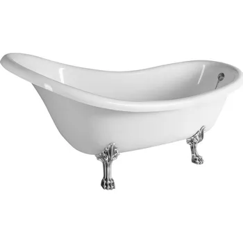 Vana #N/A BRIXTON volně stojící vana 174x83x81 cm, nohy chrom mat, bílá (94817)