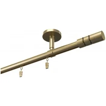 Garnýž Profilová hliníková garnýž stropní jednoduchá Elegant Antik Cylinder hl