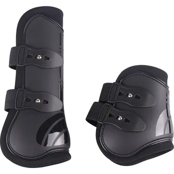 Koňské kamaše QHP Set předních a zadních kamaší QHP, 4 ks, černý FULL