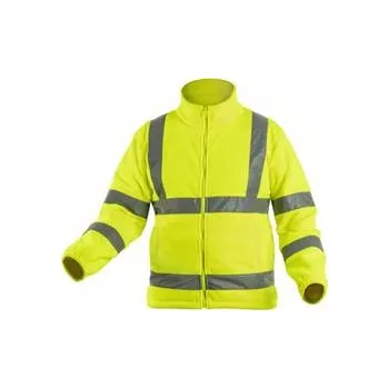 Pánská mikina ALAND výstražná fleecová mikina žlutá S (48)