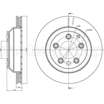 Brzdový kotouč Brzdový kotouč METELLI 23-0883C