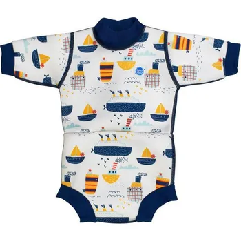 Neoprenové oblečení Splash About Baby neoprén - body - Tug Boats Vel. L (6-14 měs.)