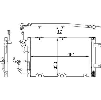 Výparník klimatizace Kondenzátor, klimatizace MAHLE AC 400 000S