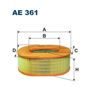 Autodíl Vzduchový filtr FILTRON AE 361