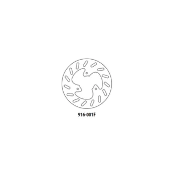 Brzdový kotouč Brzdový kotouč GOLDFREN 916-001F přední 190 mm