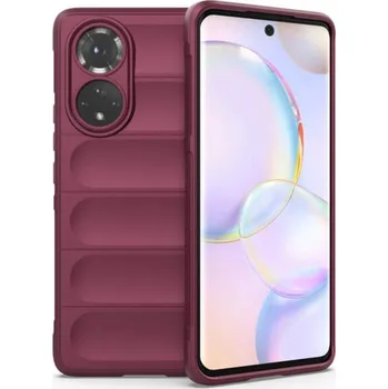Pouzdro na mobilní telefon Protiskluzový silikonový ochranný kryt pro Honor 50 5G - Vínový