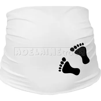 Těhotenská móda Těhotenský pás s nožičkami, vel. S/M - bílý, Be MaaMaa, Velikosti těh. moda S/M
