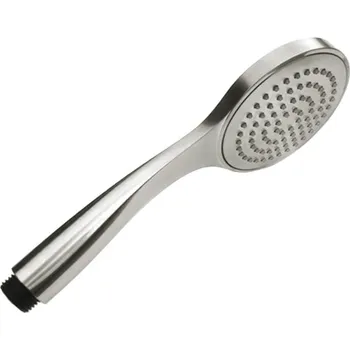 Sprchová hlavice #N/A Ruční sprcha ECOAIR KARTÁČOVANÝ NIKL Ø 10 cm, ABS plast