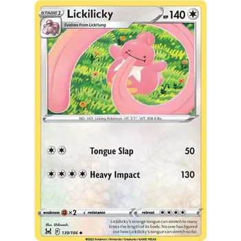 Sběratelská karetní hra Lickilicky 139/196 - Lost Origin Typ karty: Non-Holo