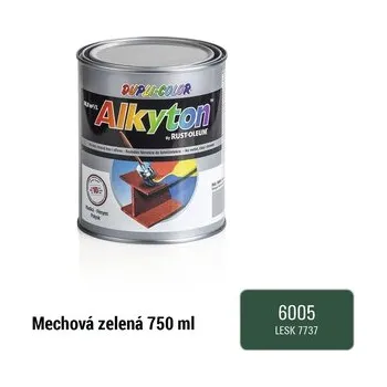 barva na kov Barva na kov rez i dřevo DUPLI-COLOR Alkyton mechová zelená RAL6005 lesklá 750 ml