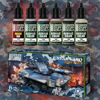 Plastikový model Acrylic Paint Set – Urban Camo (6× 17 ml)