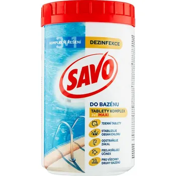Bazénová chemie SAVO tablety Komplex 3v1 MAXI 1.2 kg, 676521