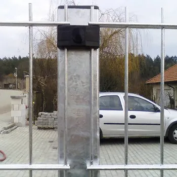 Plotový sloupek Plotový sloupek Bravo 6 x 6 x 200 cm pozink