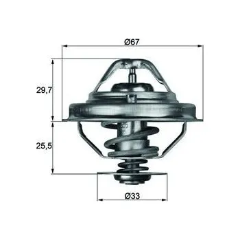 Automobilové těsnění Termostat, chladivo MAHLE TX 38 88D